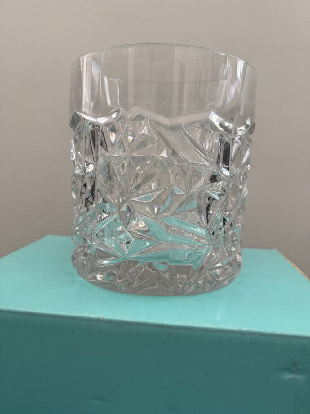 Tiffany & Co.  Rock Cut Crystal Ice Bucket - Vintage